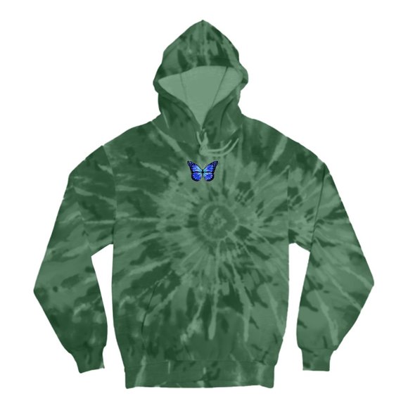 green butterfly hoodie
